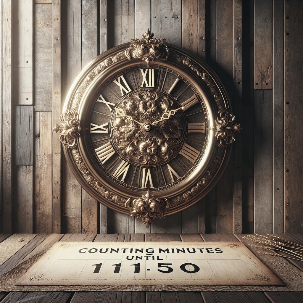 Counting Down: How Many Minutes Until 11:50 Today?